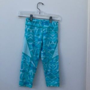 Little girl blue leggings